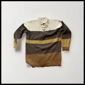 Daytrip Small multi Colorblock Textured Knit Sweater